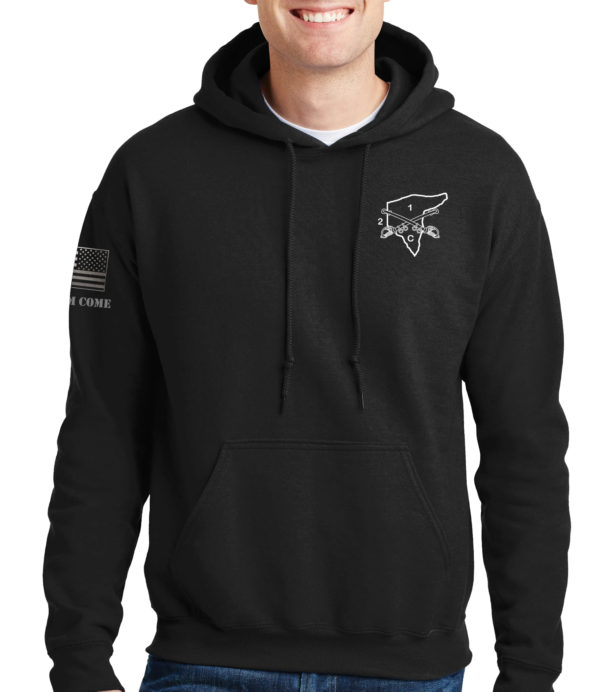2-1 C Unisex Hoodie Sweatshirt. This sweatshirt is NOT approved for PT.