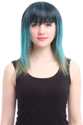 45cm Medium Mixed Color Cosplay Hair Wig