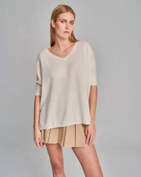 ABSOLUT CASHMERE KATE SWEATER IN WHITE