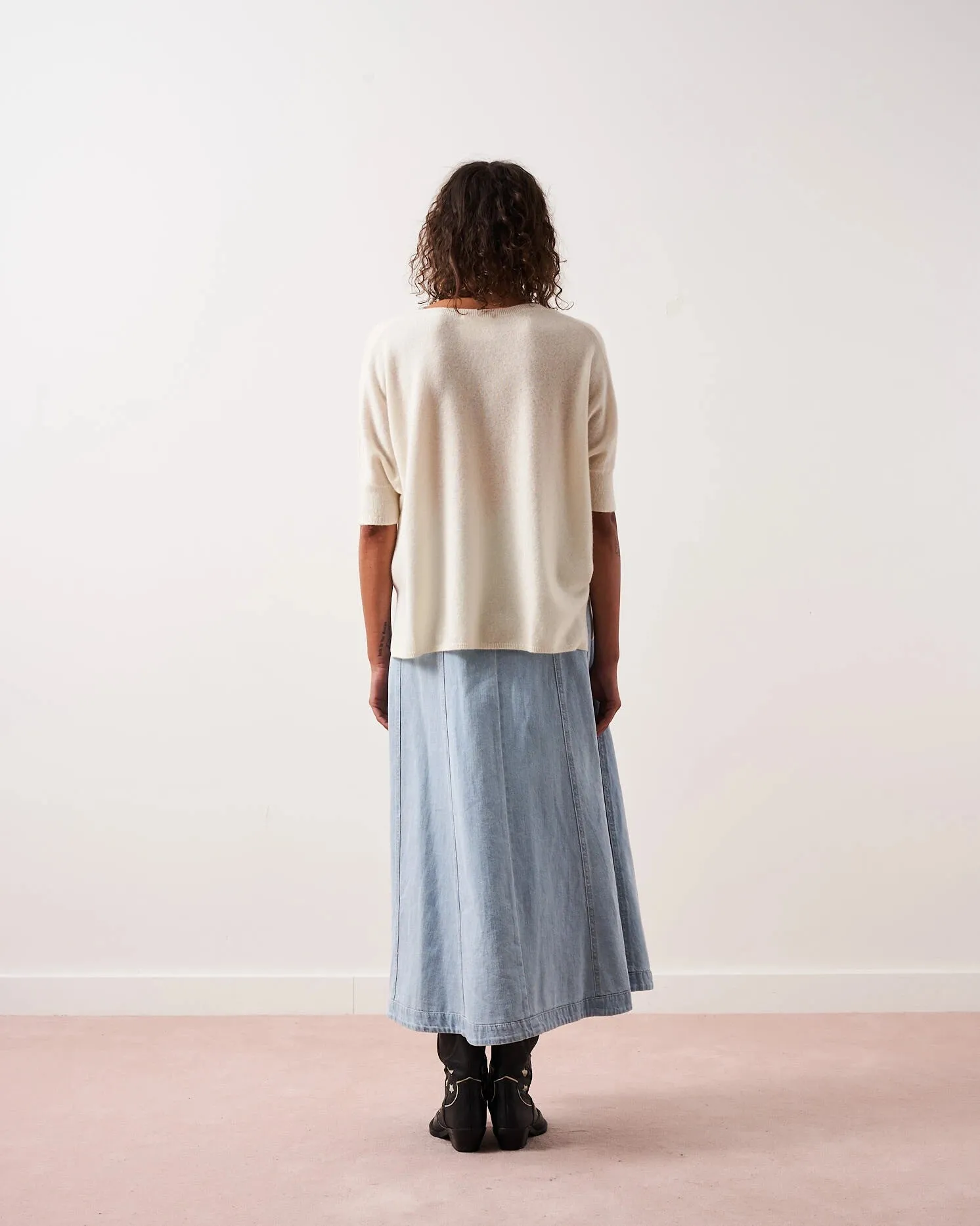 ABSOLUT CASHMERE KATE SWEATER IN WHITE
