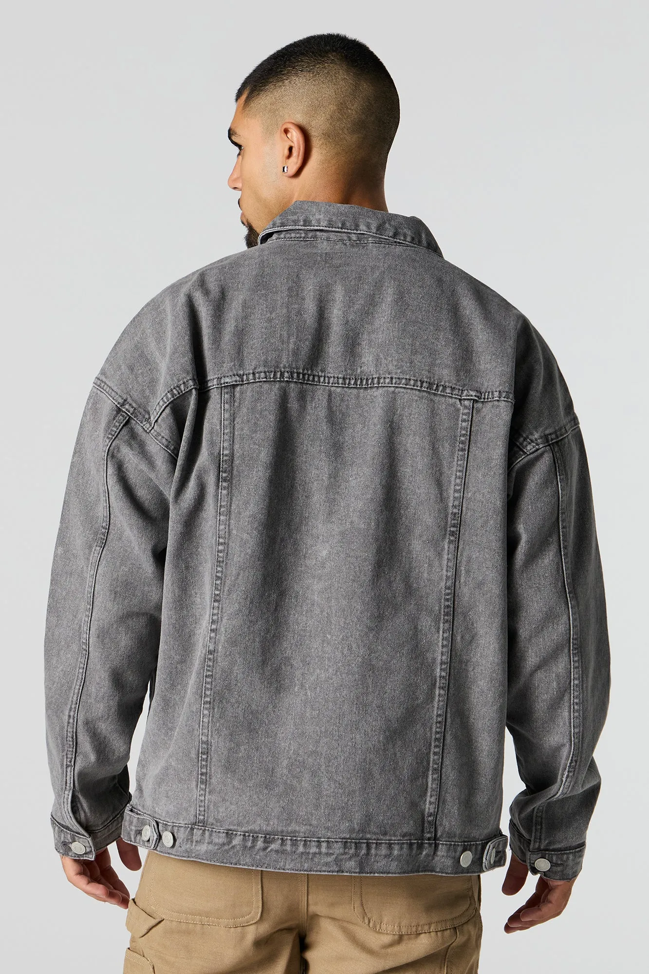 Acid Wash Denim Trucker Jacket