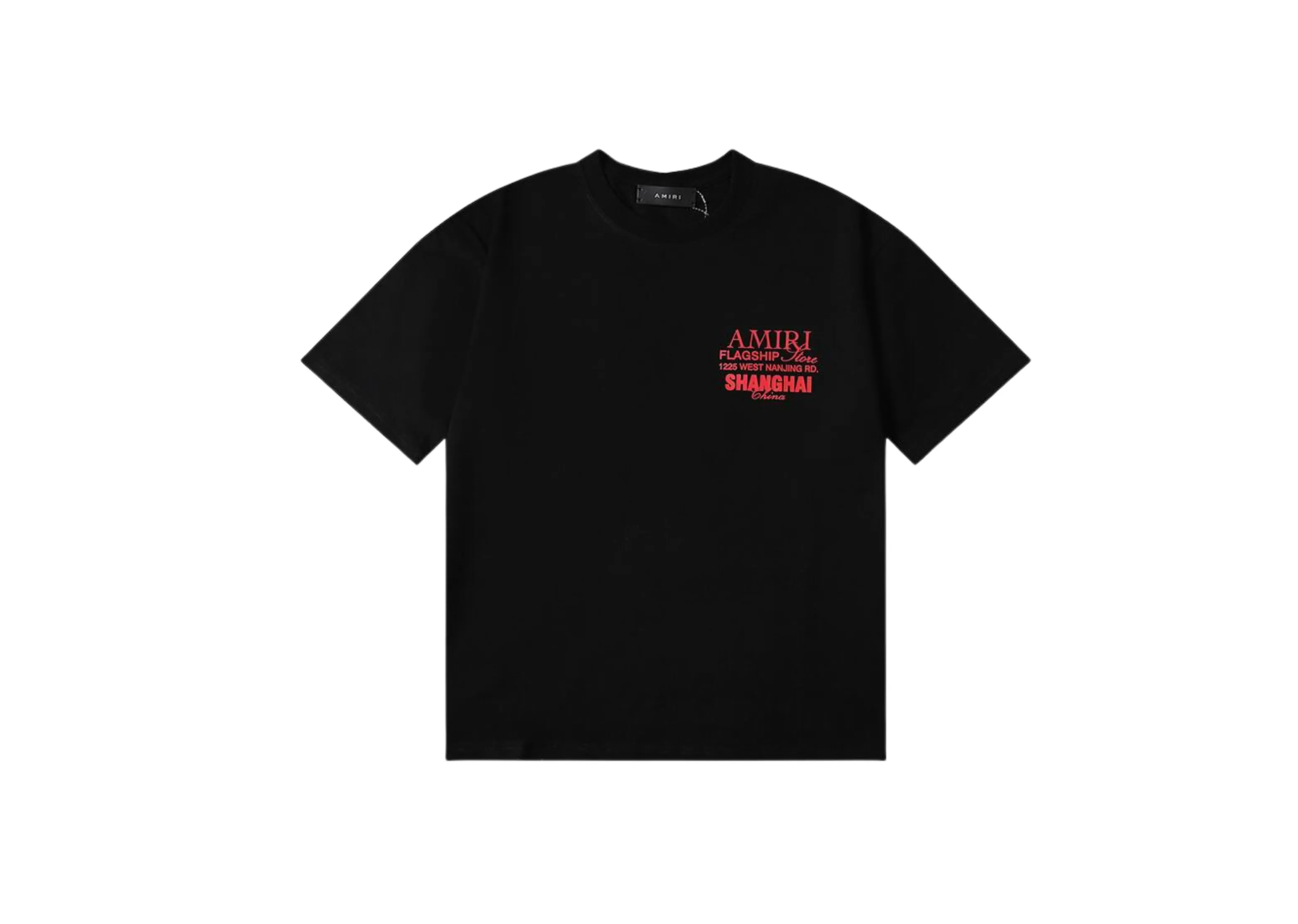 Amiri - Printed Red Design Logo Black T-Shirt