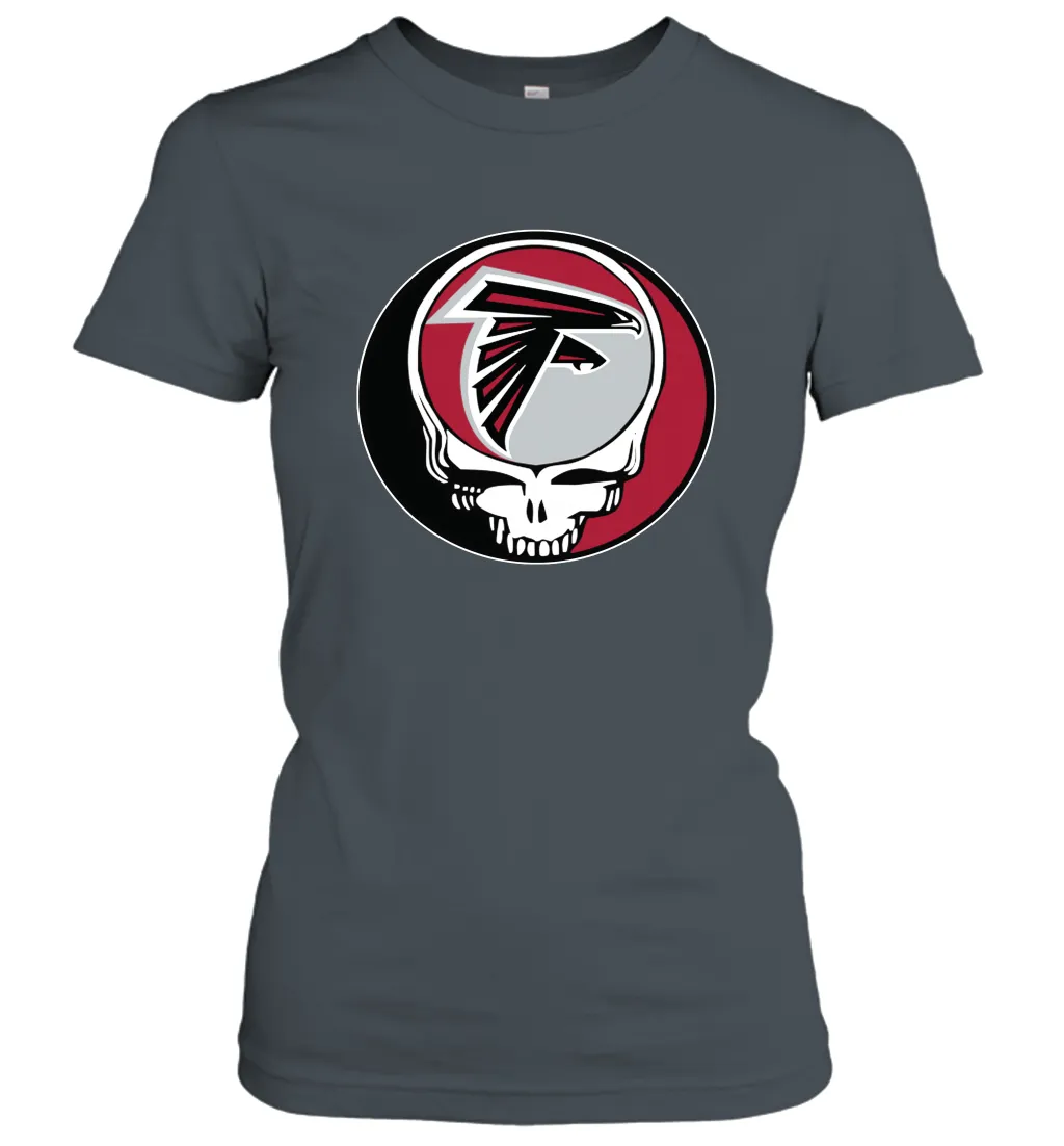 Atlanta Falcons Grateful Dead Steal Your Face NFL Football Womens T-Shirt
