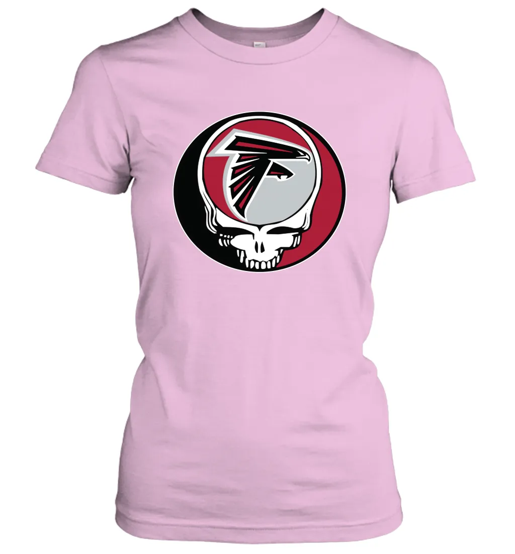 Atlanta Falcons Grateful Dead Steal Your Face NFL Football Womens T-Shirt