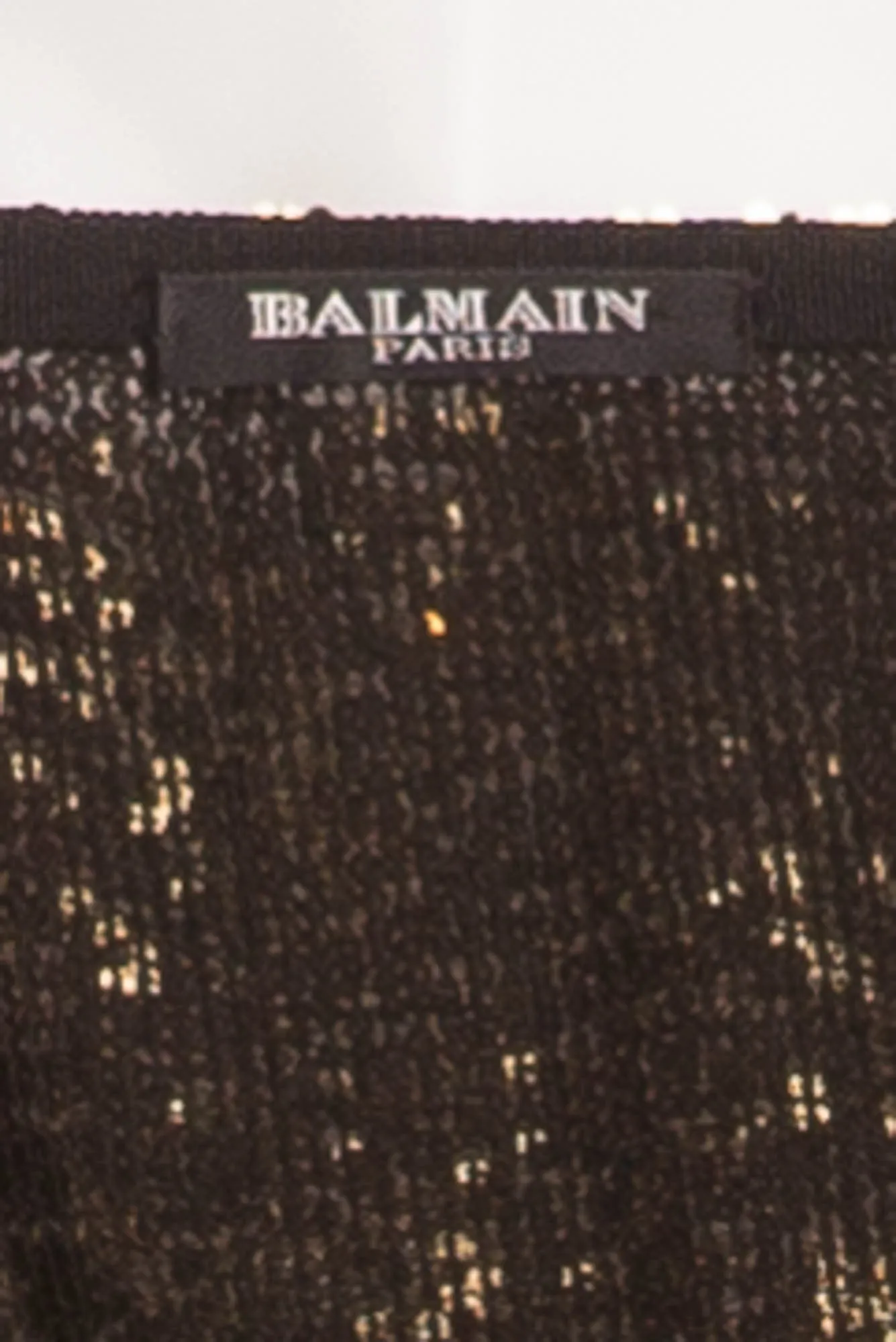 Balmain - Gold Sequin Skirt -