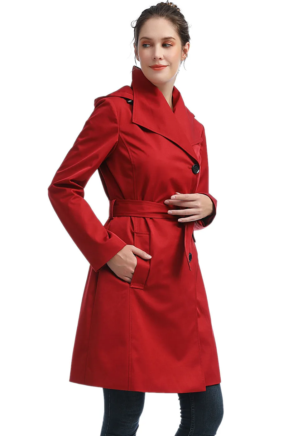 Stylish BGSD Womens Waterproof Hooded Trench Coat Jessie - Ultimate Protection & Elegance