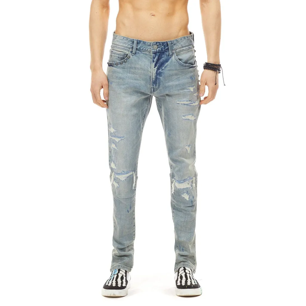 Bleunoir Antique Stud Jeans - Henry Blue