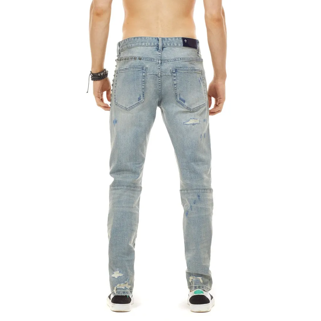 Bleunoir Antique Stud Jeans - Henry Blue