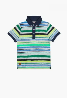 Boboli Polo - Green Stripe