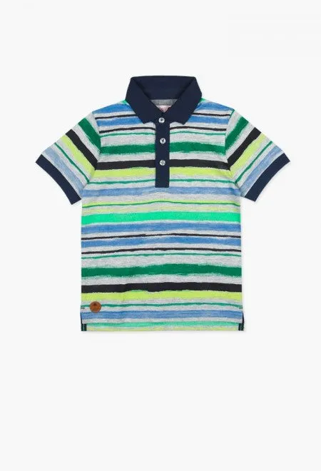 Boboli Polo - Green Stripe