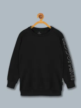 Boys "Kiddopanti" Print Round Neck sweatshirt