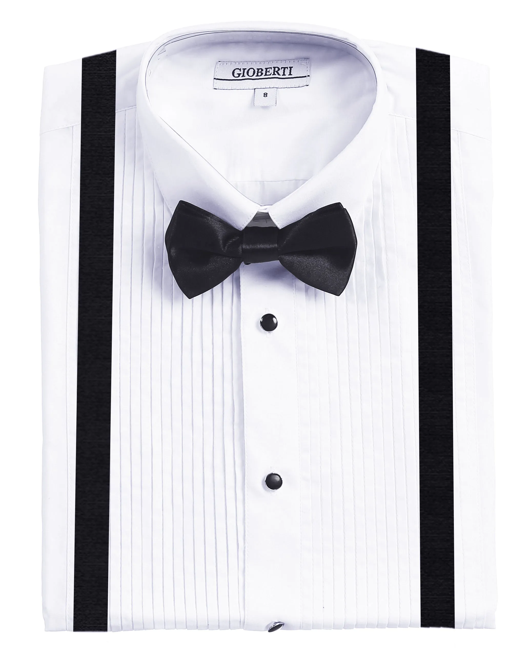 Boy's Tuxedo Shirt Set