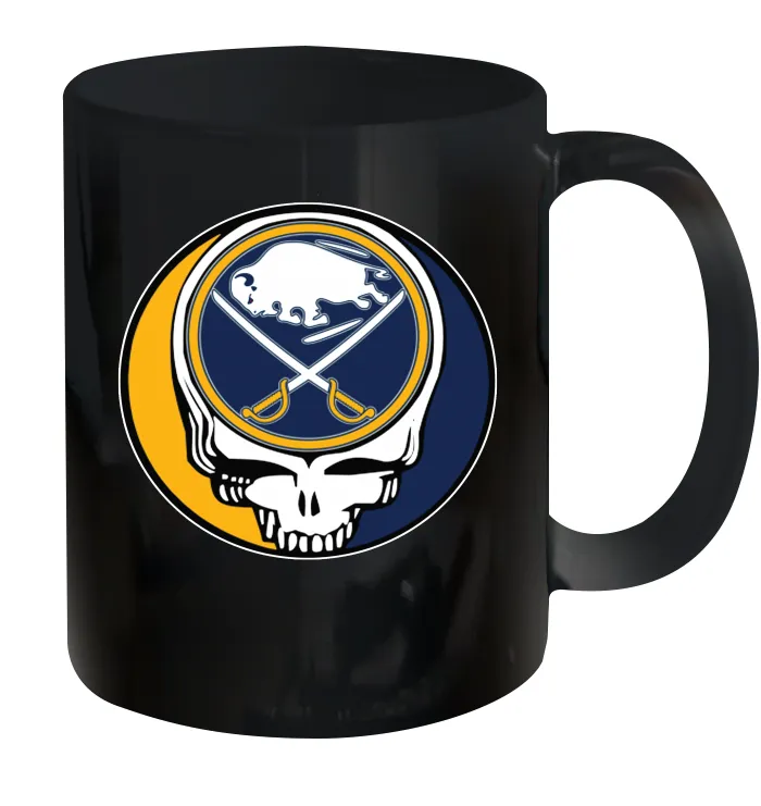 Buffalo Sabres Grateful Dead Steal Your Face Hockey NHL Ceramic Mug 11oz