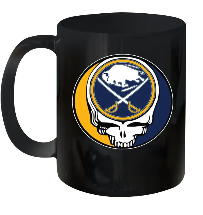 Buffalo Sabres Grateful Dead Steal Your Face Hockey NHL Ceramic Mug 11oz