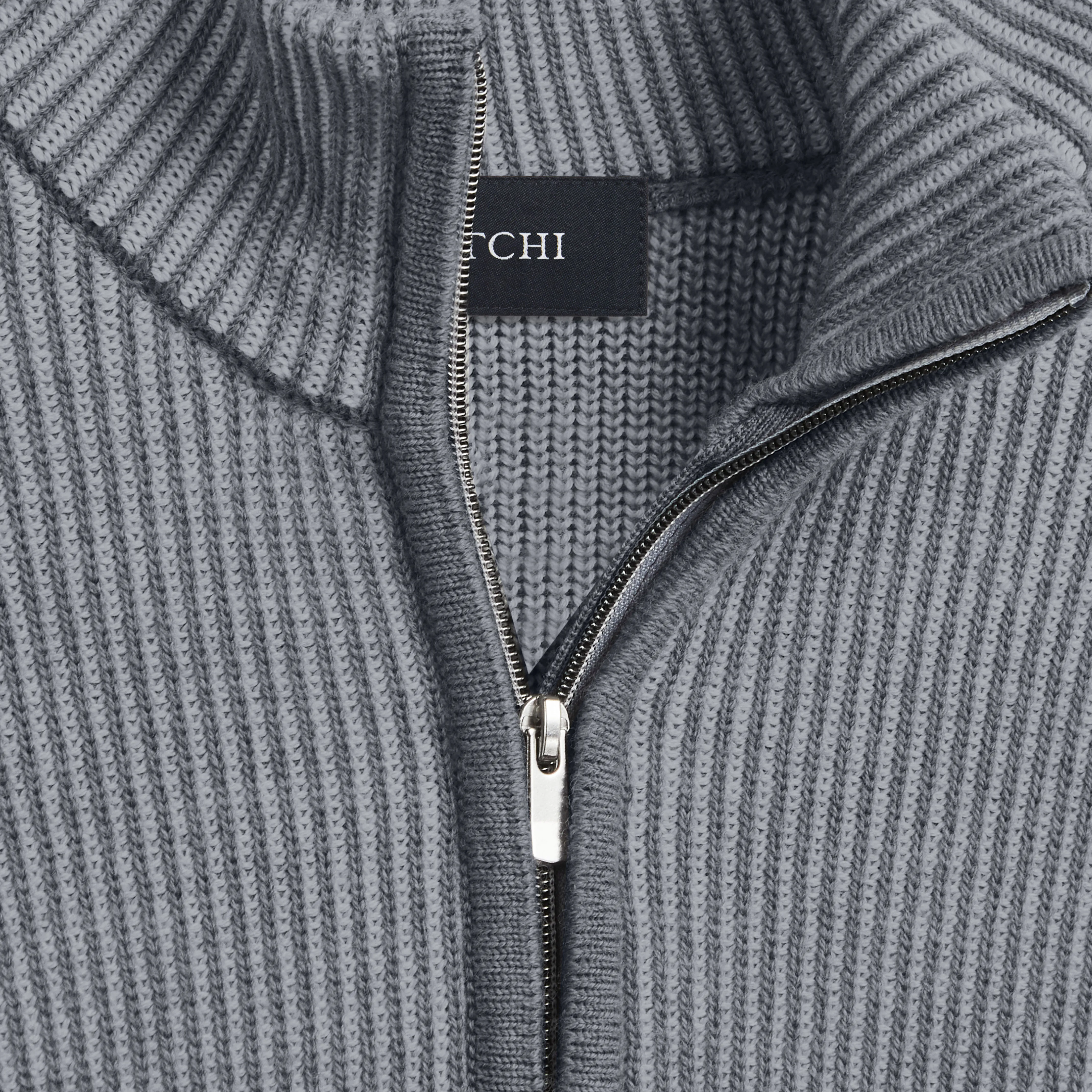 Cable Knit Quarter Zip Sweater