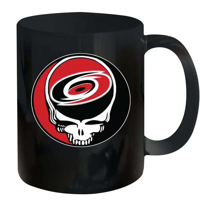 Carolina Hurricanes Grateful Dead Steal Your Face Hockey NHL Ceramic Mug 11oz
