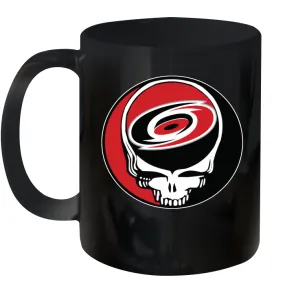 Carolina Hurricanes Grateful Dead Steal Your Face Hockey NHL Ceramic Mug 11oz