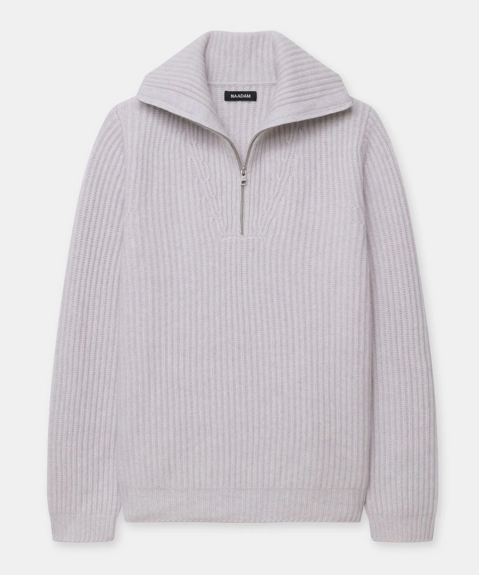 Cashmino Premium Quality Quarter-Zip Sweater in English