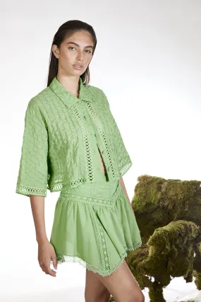 Charo Ruiz Short Skirt Hibis