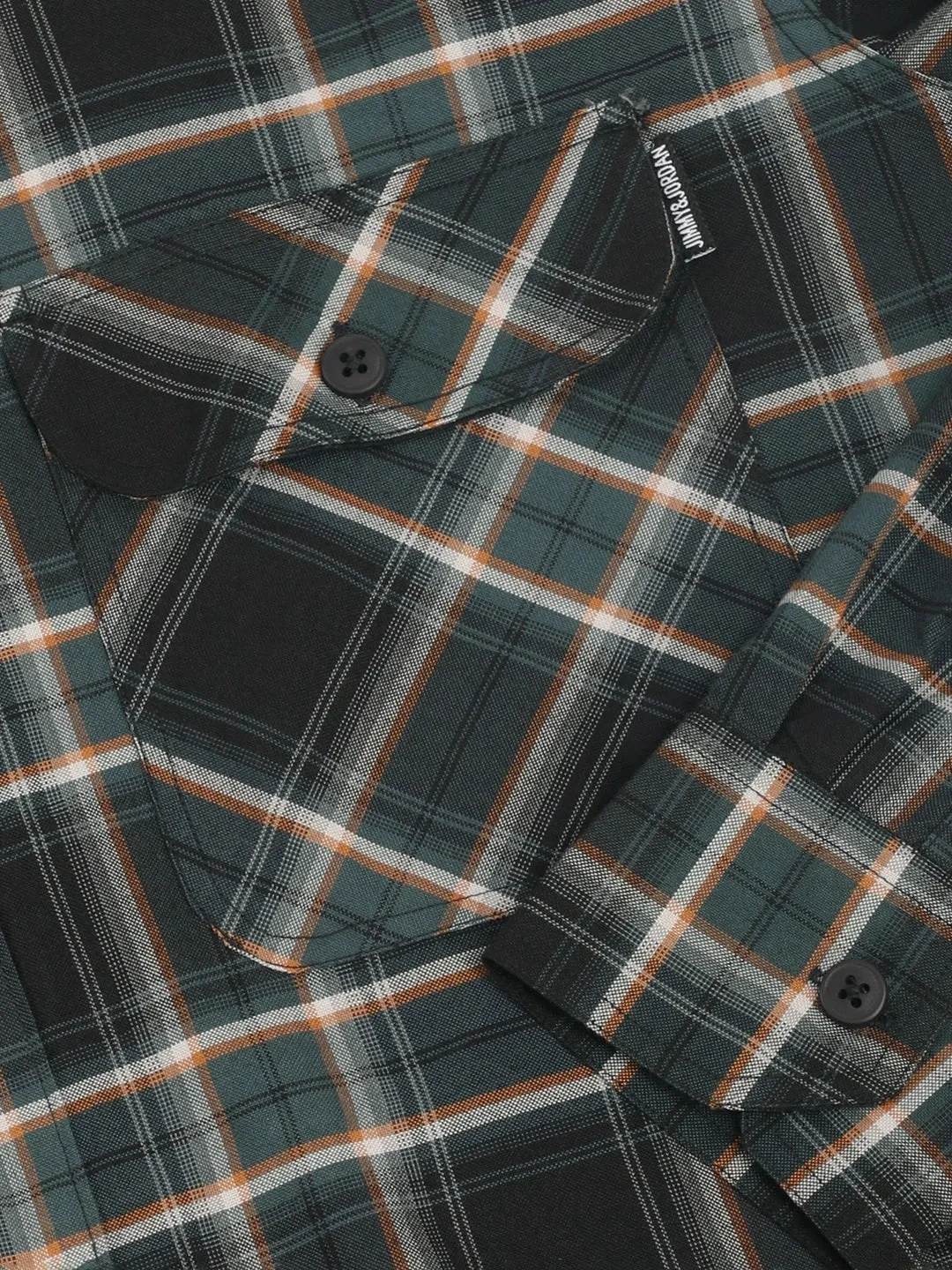 Checksque Dark Grey Full Sleeve Check Shirt