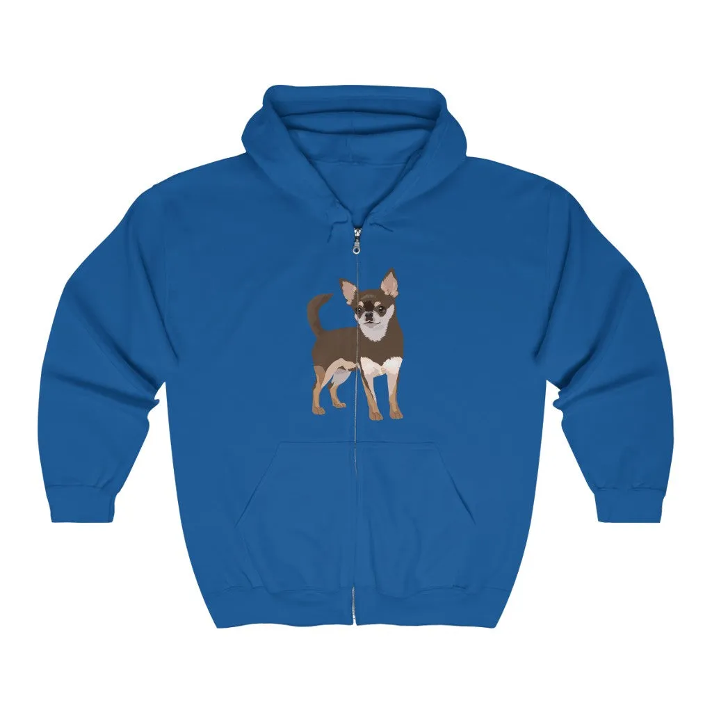 Chihuahua Unisex Heavy Blend™ Full Zip Hooded Sweatshirt, Cotton/Polyester, Medium Heavy Fabric, S - 2XL, 6 Colors, FREE Shipping, Made in USA!!