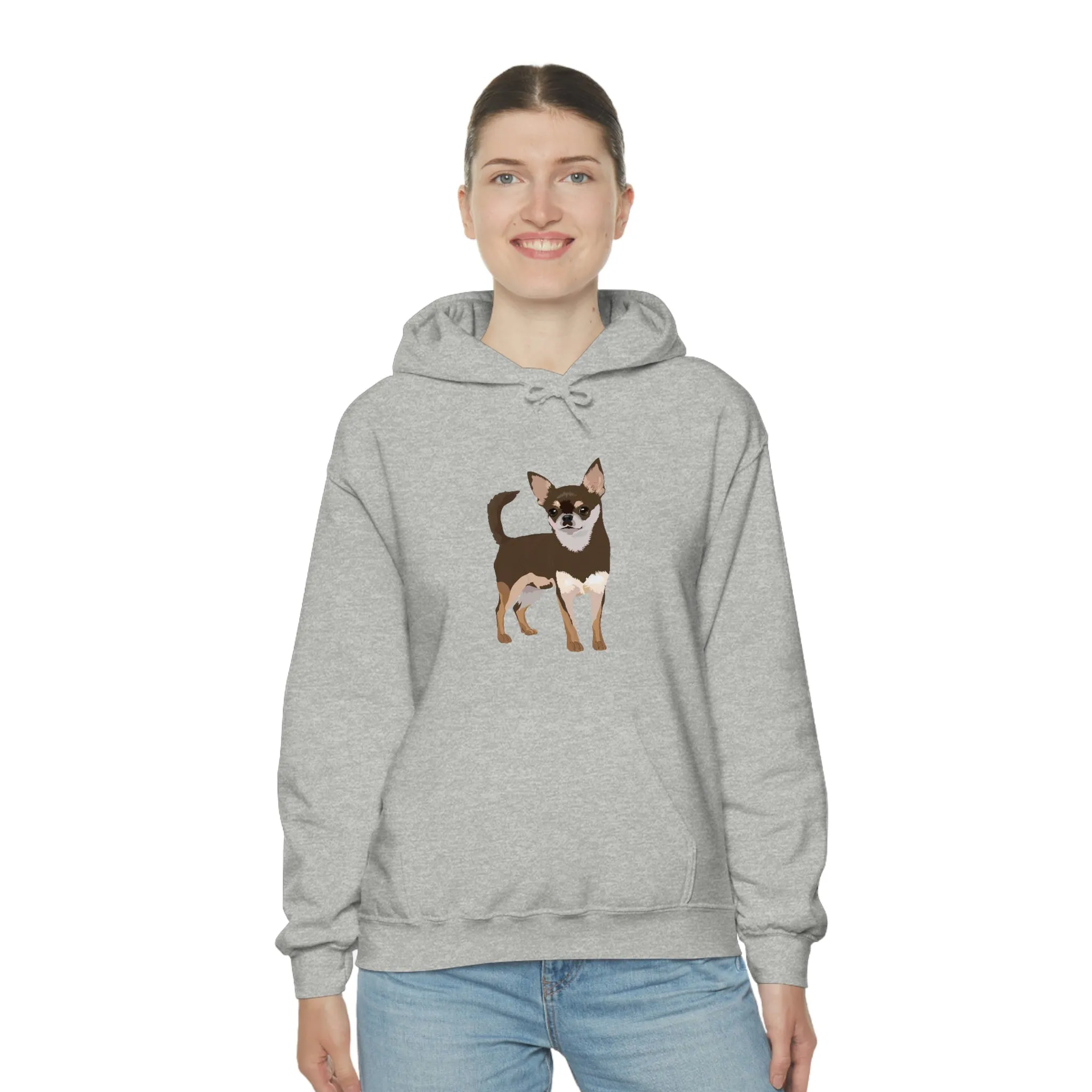 Chihuahua Unisex Heavy Blend Hooded Sweatshirt, Cotton/Polyester, S- 5XL, 13 Colors, Free Shipping, Made In Usa!!