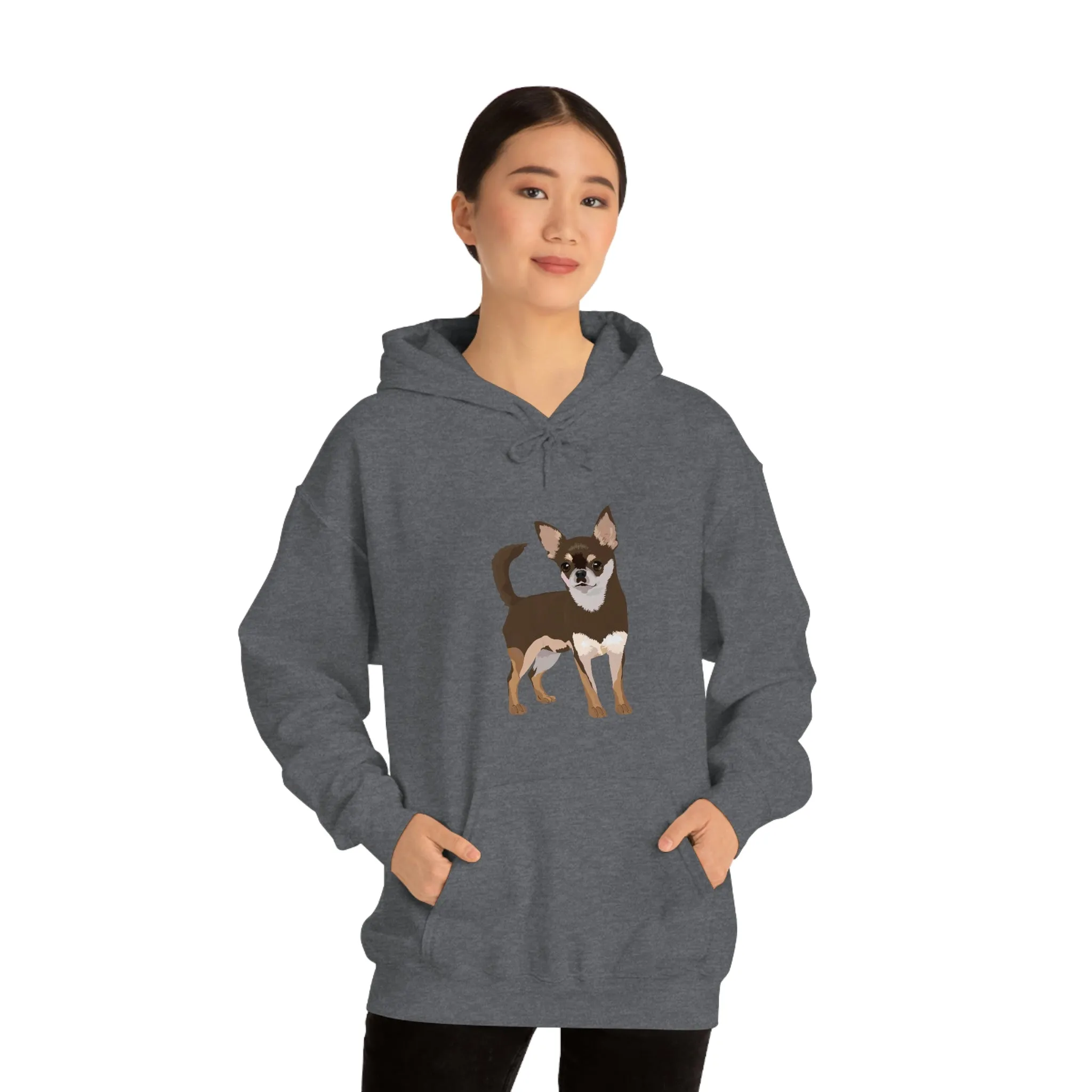 Chihuahua Unisex Heavy Blend Hooded Sweatshirt, Cotton/Polyester, S- 5XL, 13 Colors, Free Shipping, Made In Usa!!