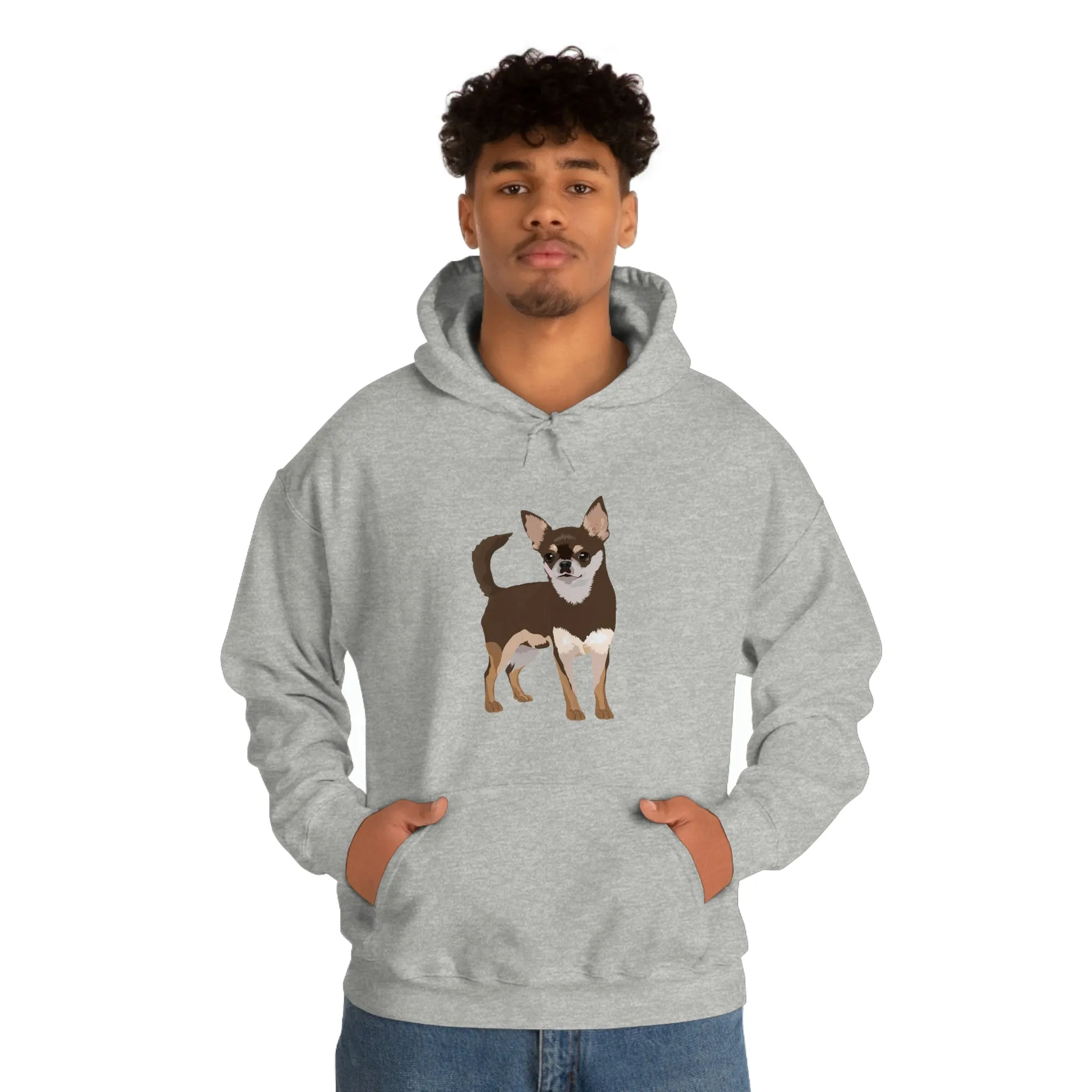 Chihuahua Unisex Heavy Blend Hooded Sweatshirt, Cotton/Polyester, S- 5XL, 13 Colors, Free Shipping, Made In Usa!!