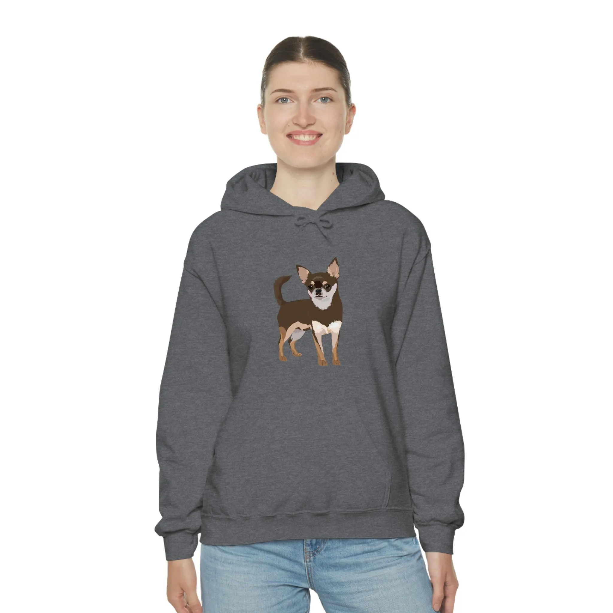 Chihuahua Unisex Heavy Blend Hooded Sweatshirt, Cotton/Polyester, S- 5XL, 13 Colors, Free Shipping, Made In Usa!!