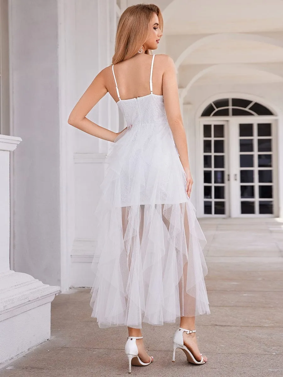 Corset Top Sweetheart See-Through Tulle Sleeveless Formal Evening Dress