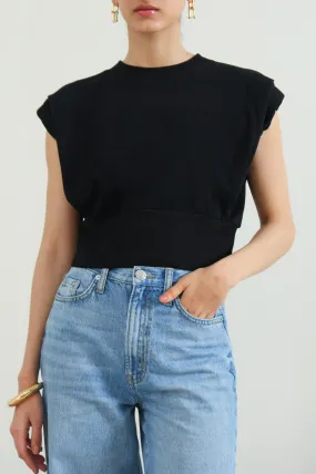 Cropped Shoulder Tee