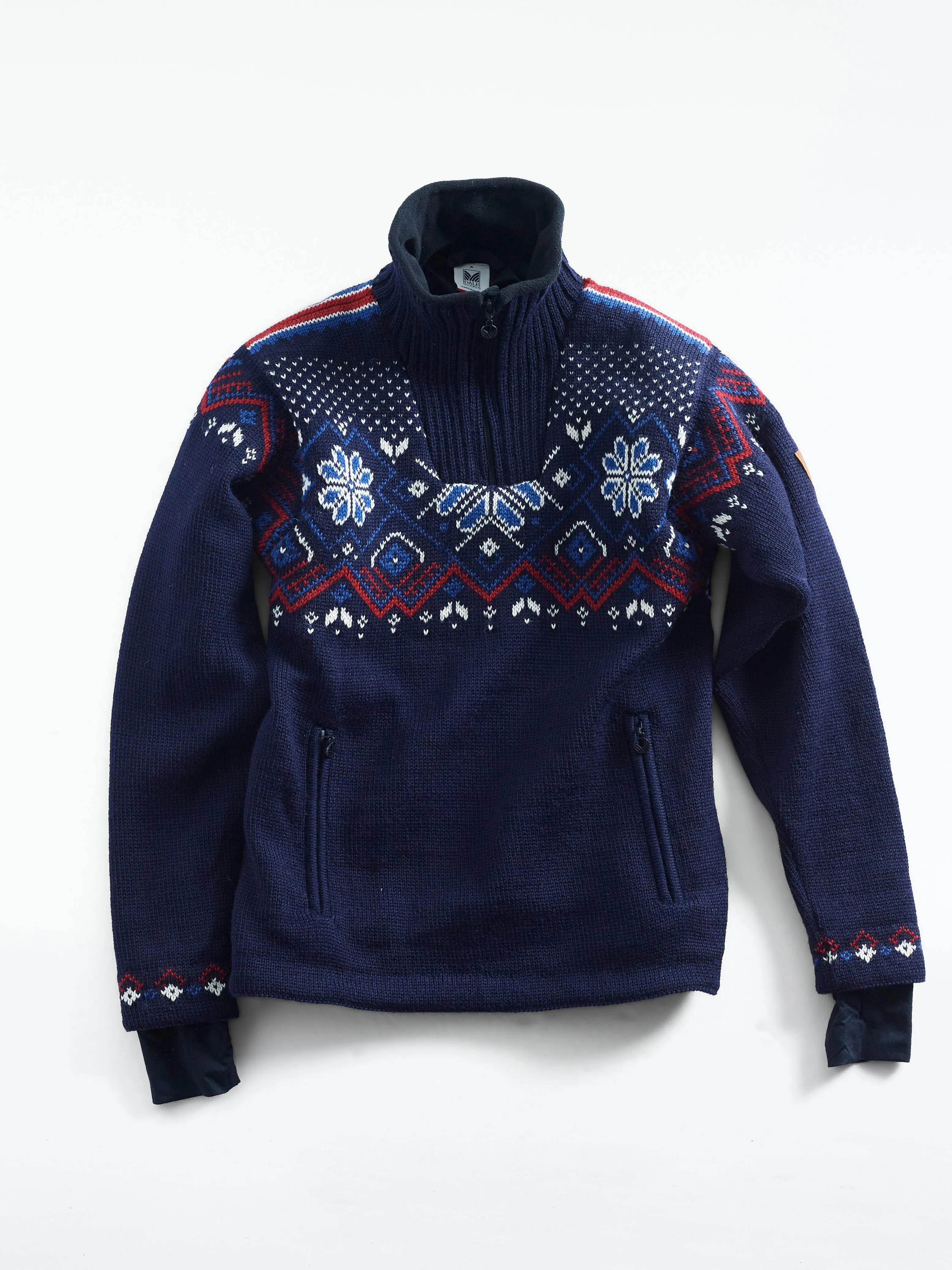 Womens Weatherproof Sweater - Fongen Navy by Dale of Norway