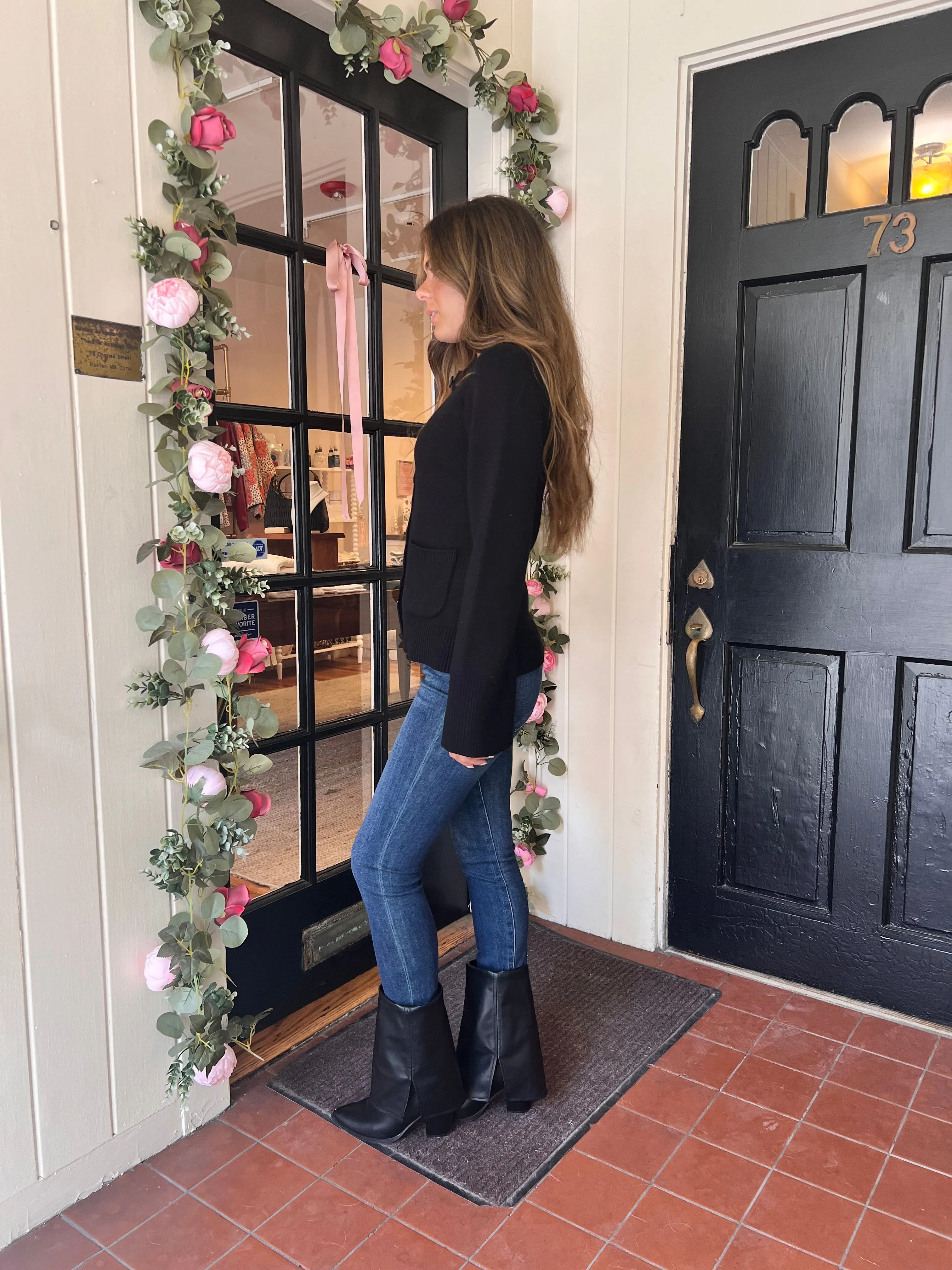 Dani in Noir Cardigan by Pistola