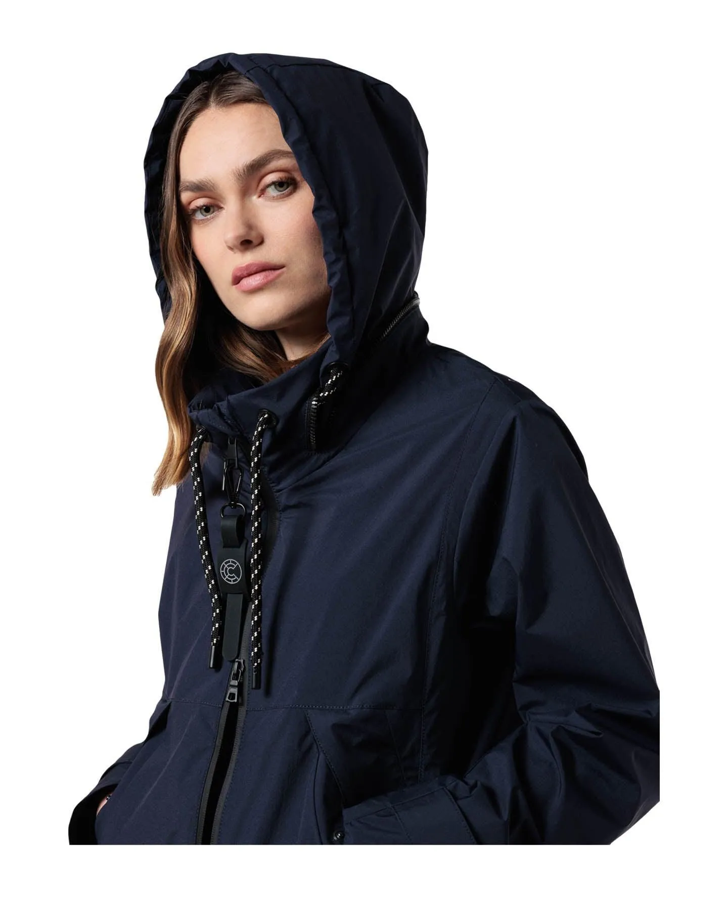 Foldaway Hood Short Rain Jacket