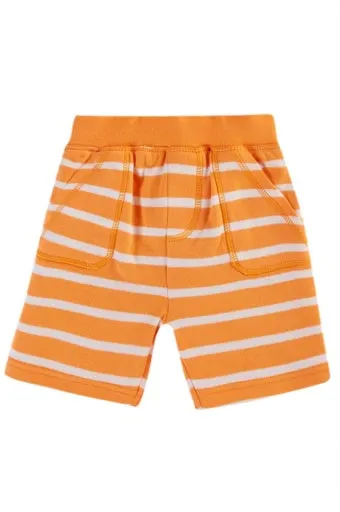 Frugi Little Ellis Short - Tangerine Breton