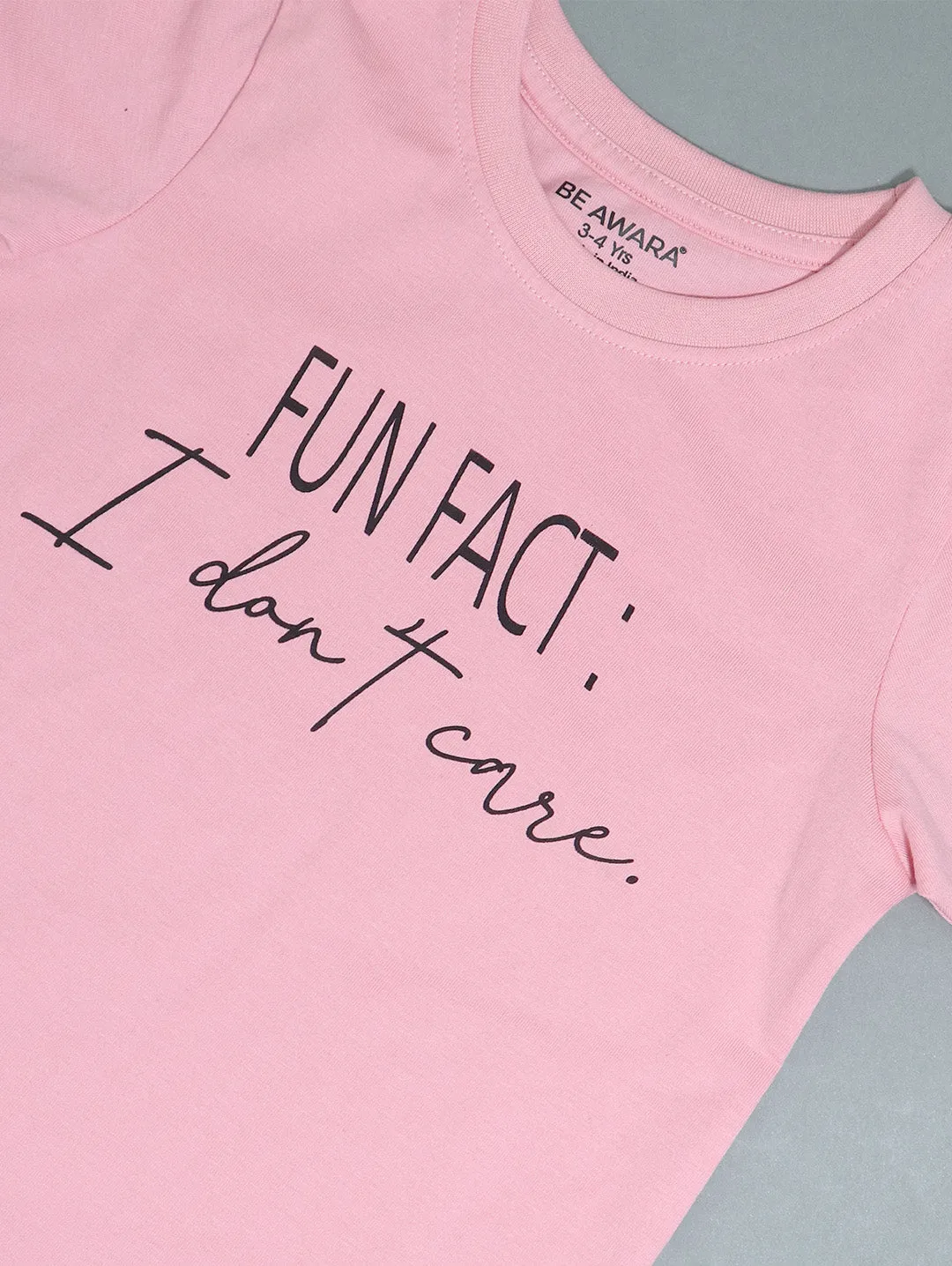 Fun Facts Kids Half Sleeves Round Neck T- Shirt