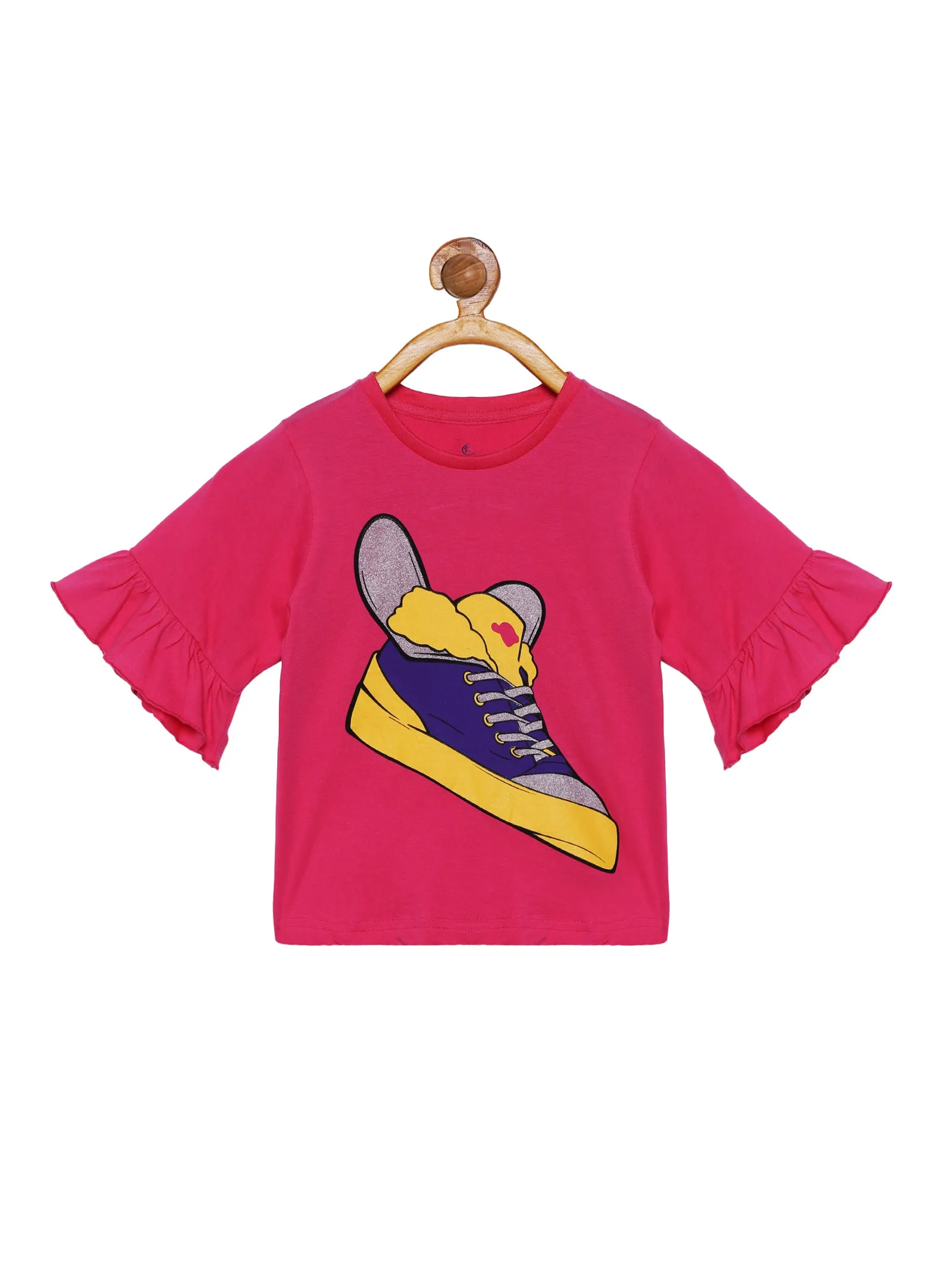 Girl's Printed Tee & Solid Legging Set