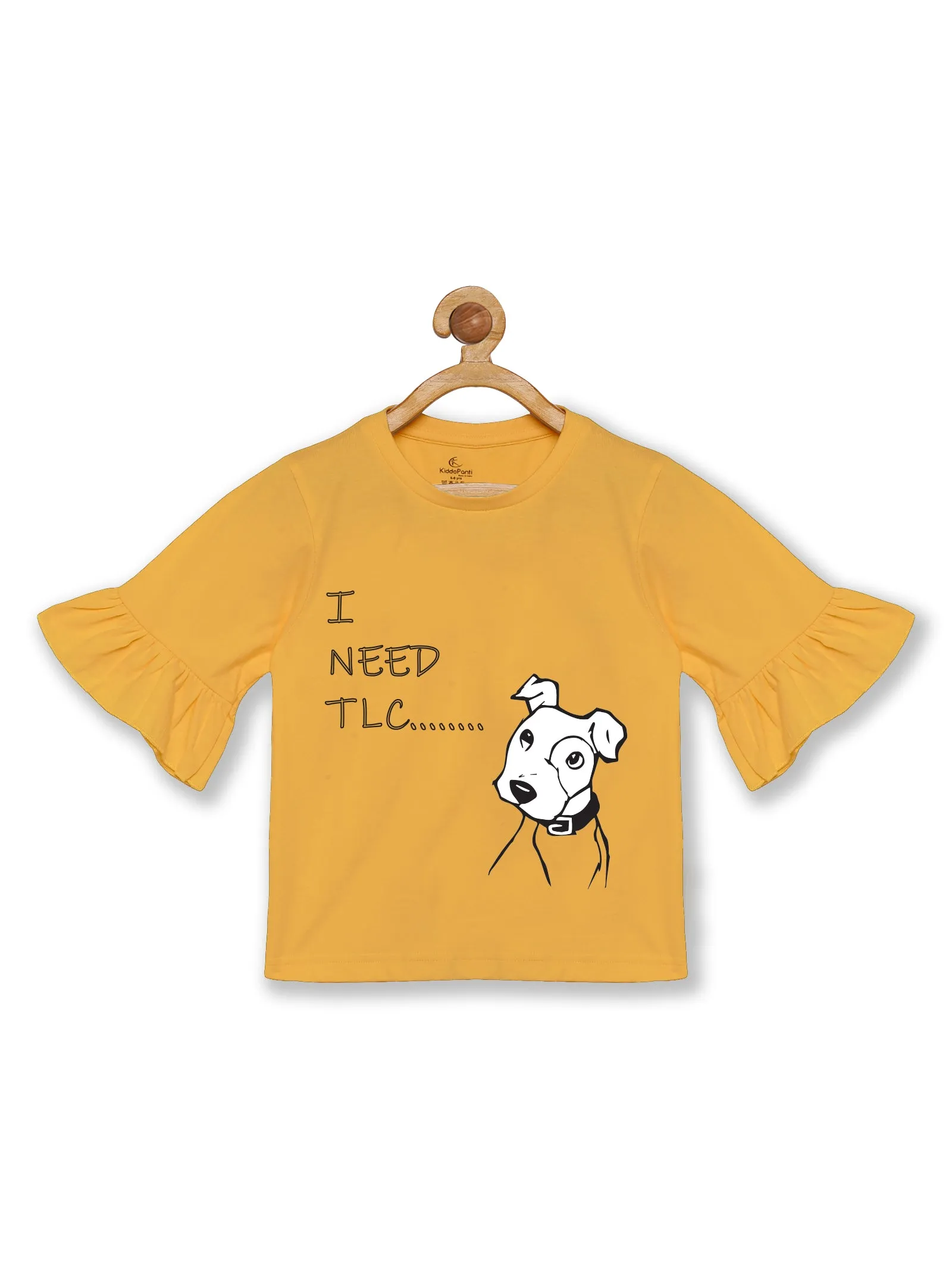 Girl's Printed Tee & Solid Legging Set