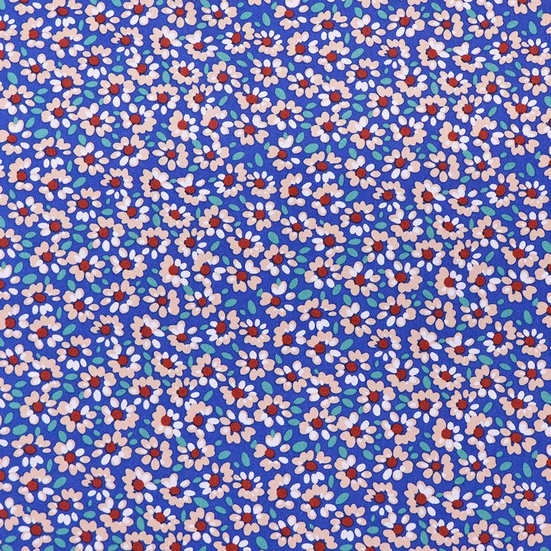 Great Value - Wide Width Floral Cotton - Blue - Caitlin