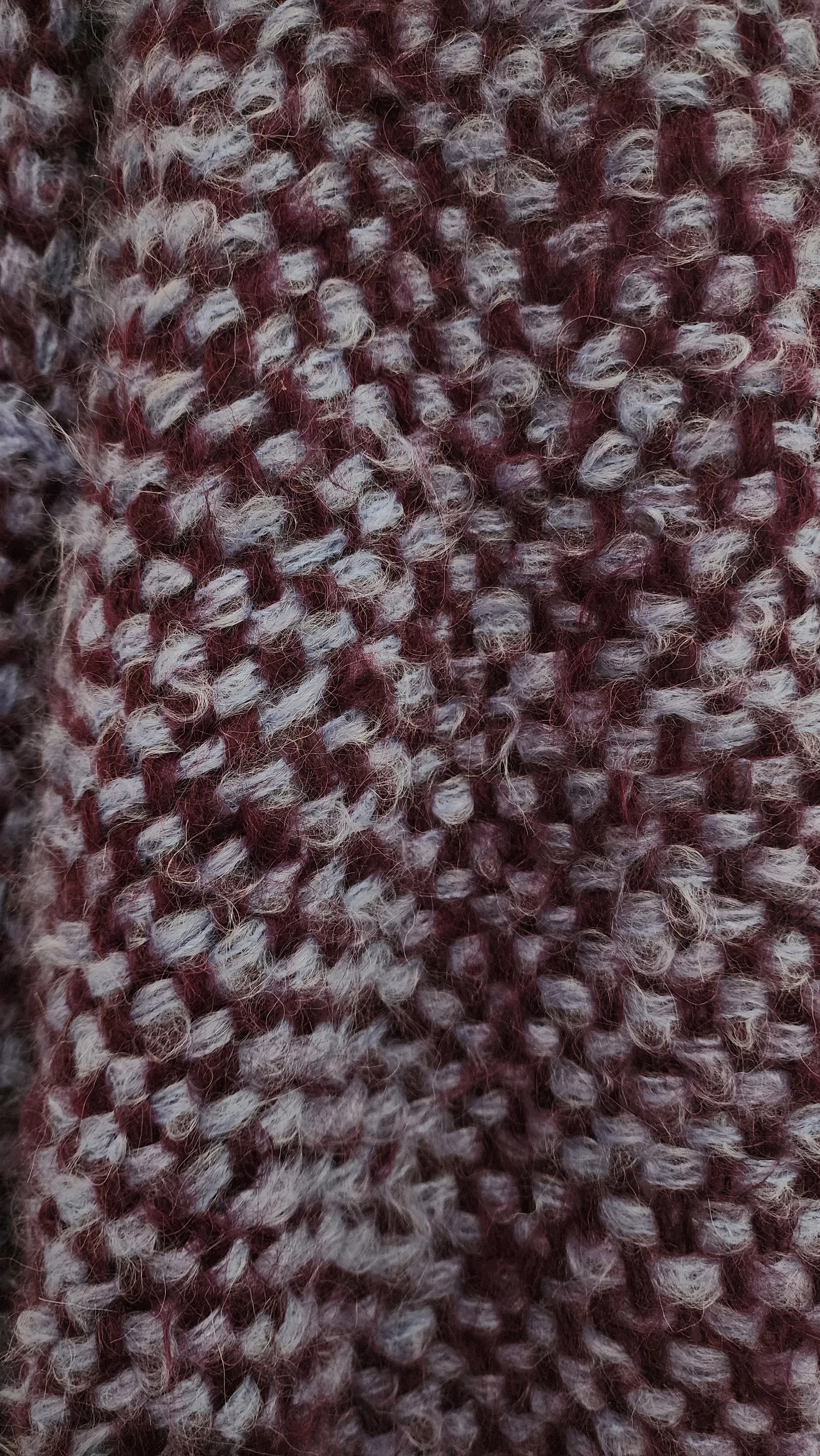 Hand loom 2 tone sweater (Alpaca) Pink - Saffron