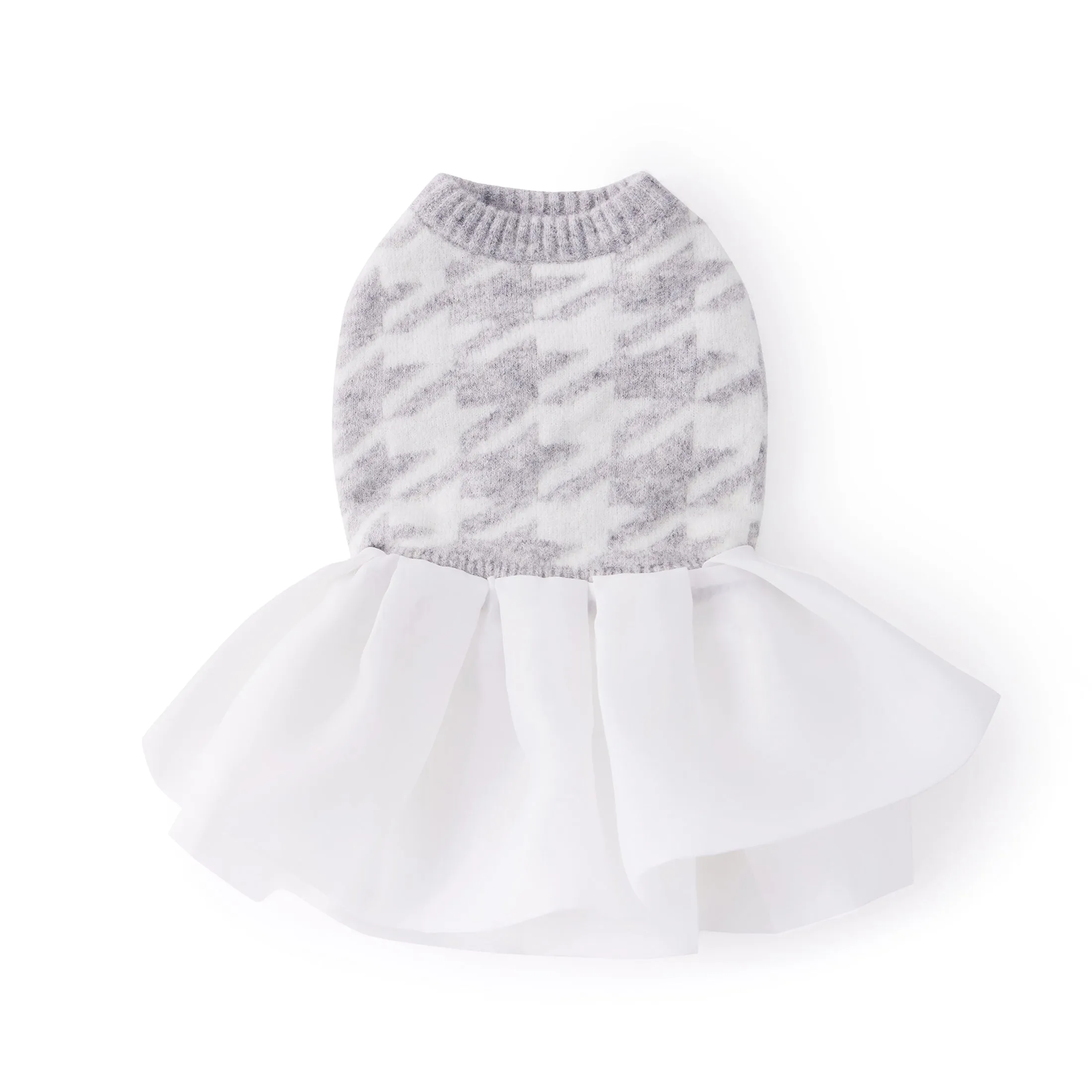 Houndstooth Jumper with Skirt