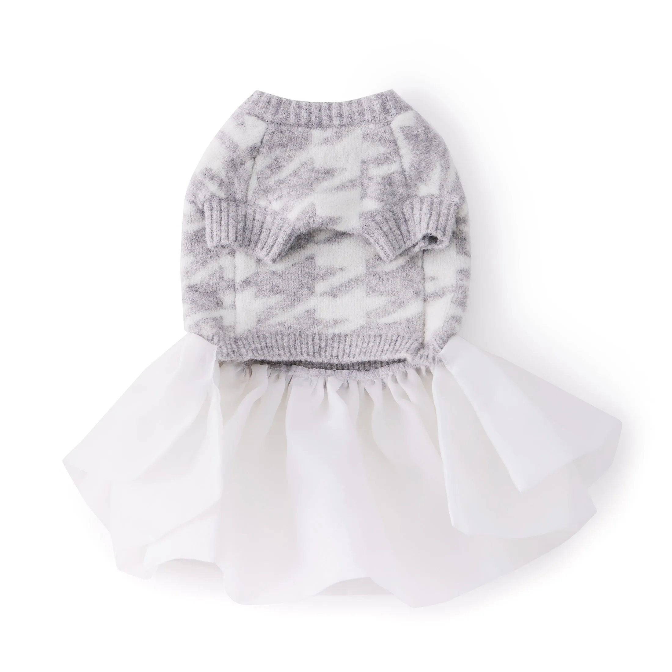 Houndstooth Jumper with Skirt