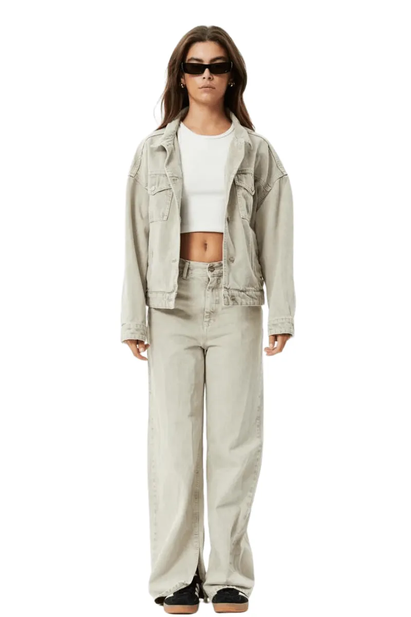Innie Unisex Organic Denim Jacket - Faded Cement