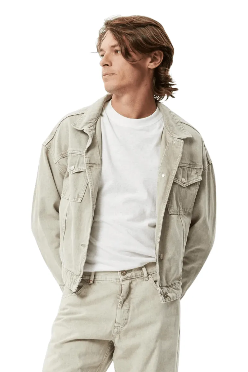 Innie Unisex Organic Denim Jacket - Faded Cement