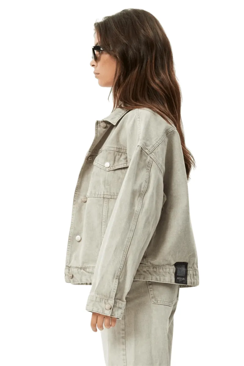 Innie Unisex Organic Denim Jacket - Faded Cement