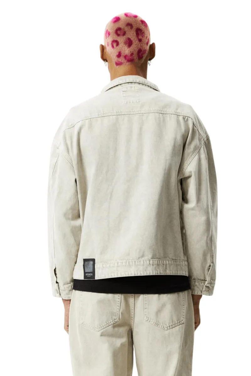 Innie Unisex Organic Denim Jacket - Faded Cement