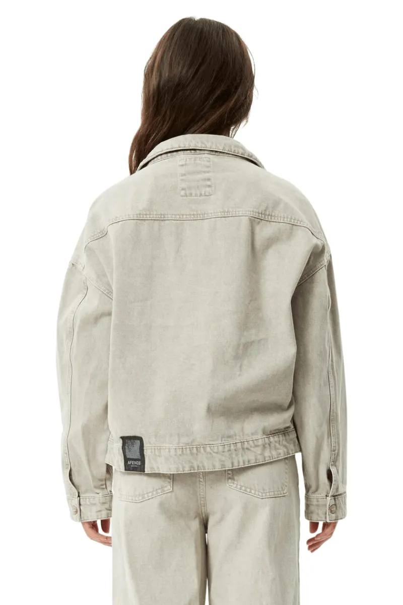 Innie Unisex Organic Denim Jacket - Faded Cement