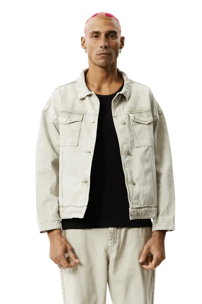 Innie Unisex Organic Denim Jacket - Faded Cement