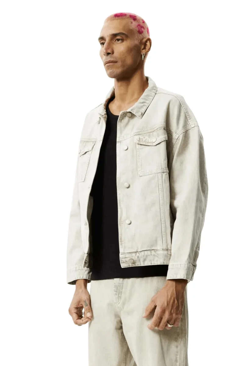 Innie Unisex Organic Denim Jacket - Faded Cement