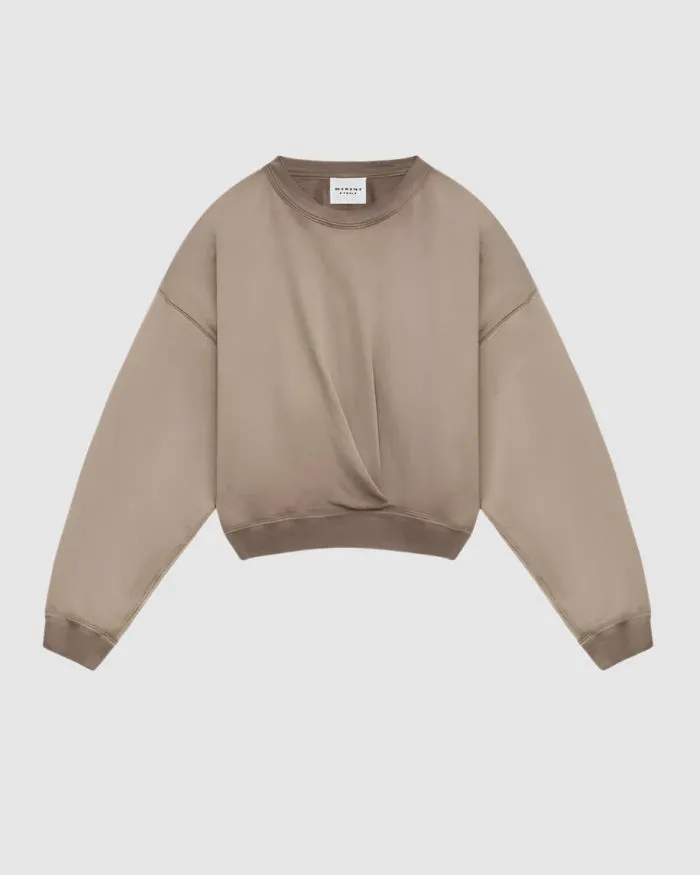 Isabel Marant Sauria Sweatshirt in Light Khaki